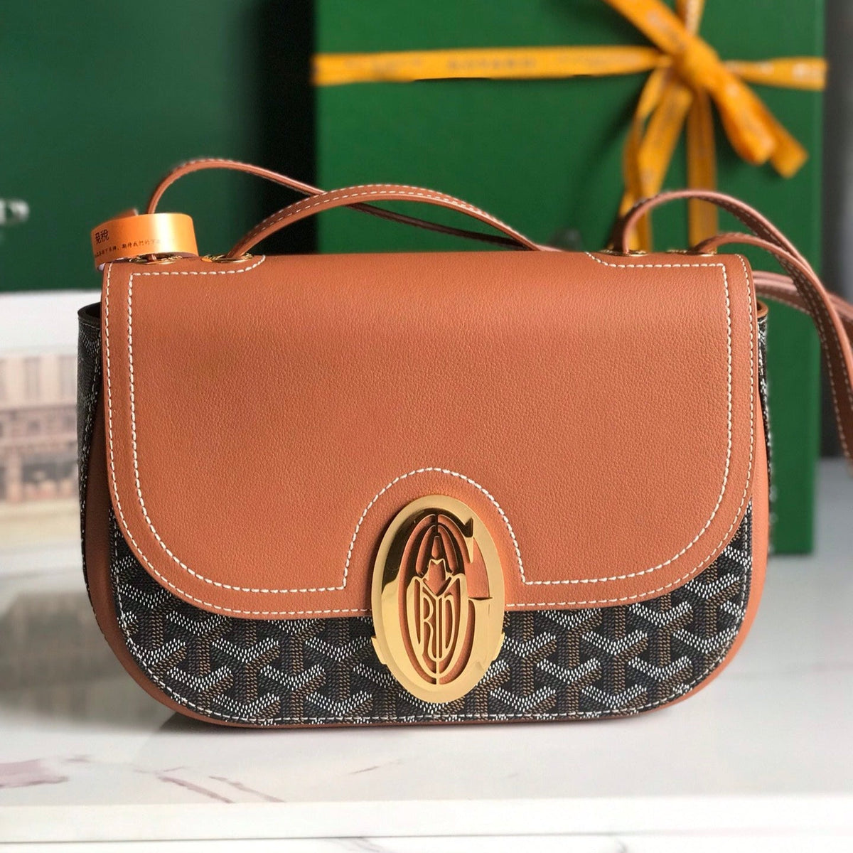 233 BAG CALFKIN G*yardine CANVAS