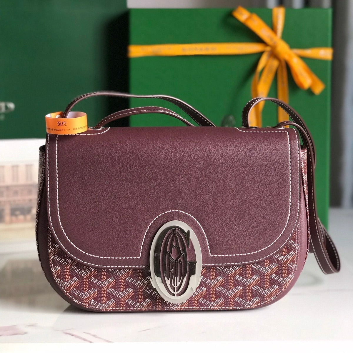 233 BAG CALFKIN G*yardine CANVAS
