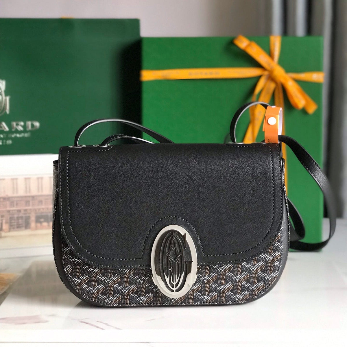 233 BAG CALFKIN G*yardine CANVAS