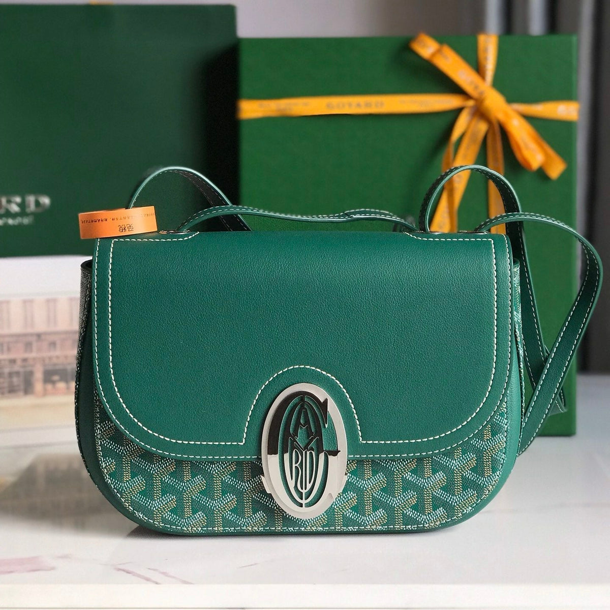 233 BAG CALFKIN G*yardine CANVAS