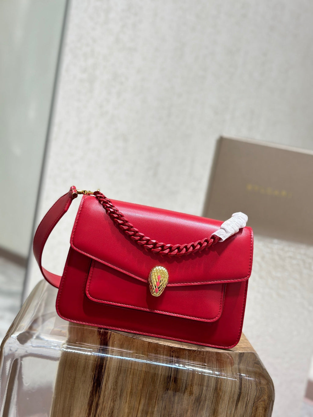 B*V*L Serpenti Forever Crossbody Bag Calfskin GHW