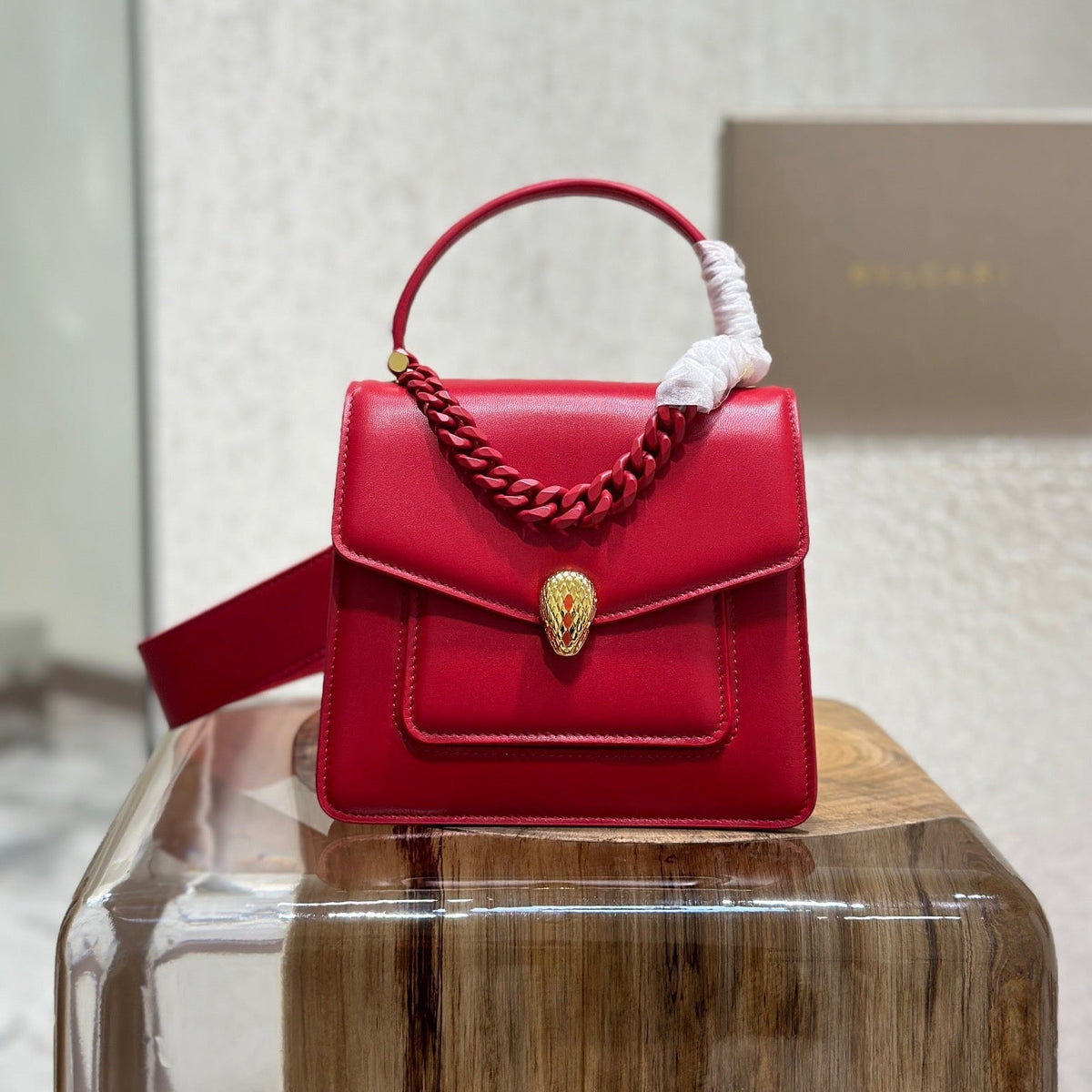 B*V*L Serpenti Forever Shoulder Bag Cowhide GHW