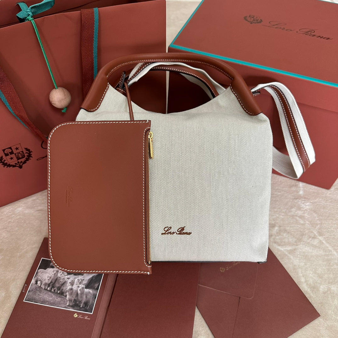 BALE BAG CANVAS CALFSKIN