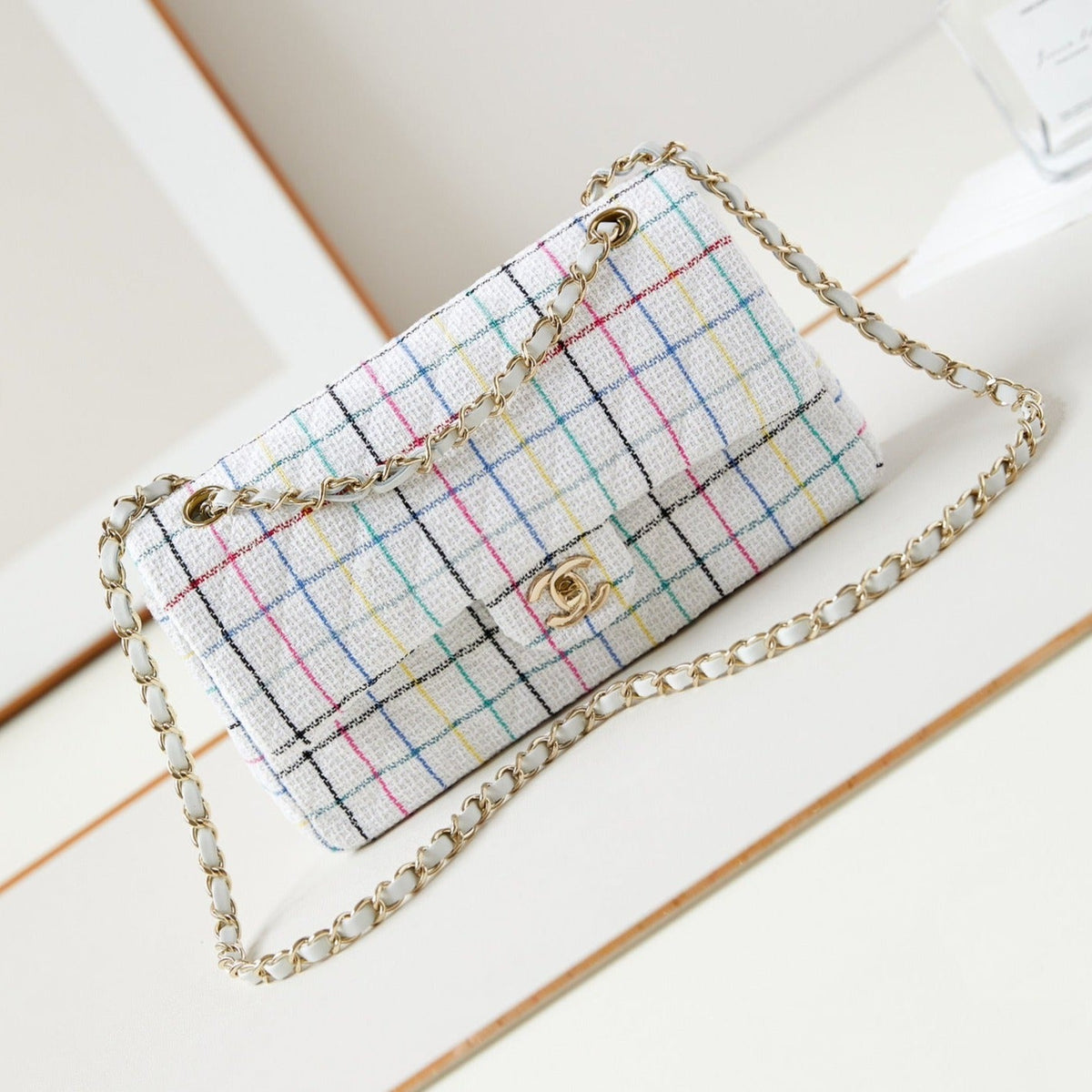 24P CLASSIC TWEED GOLD HARDWARE