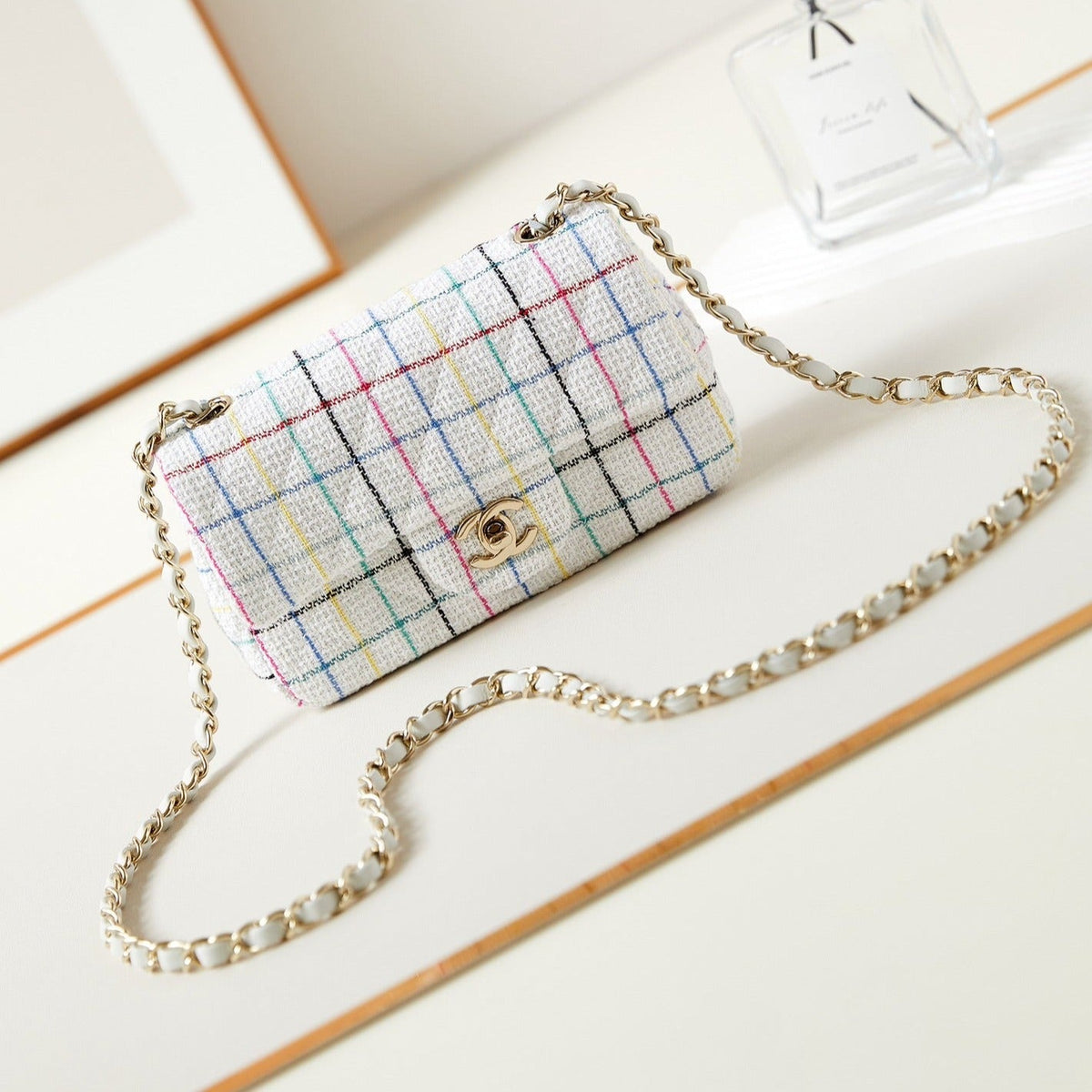 24P CLASSIC TWEED GOLD HARDWARE