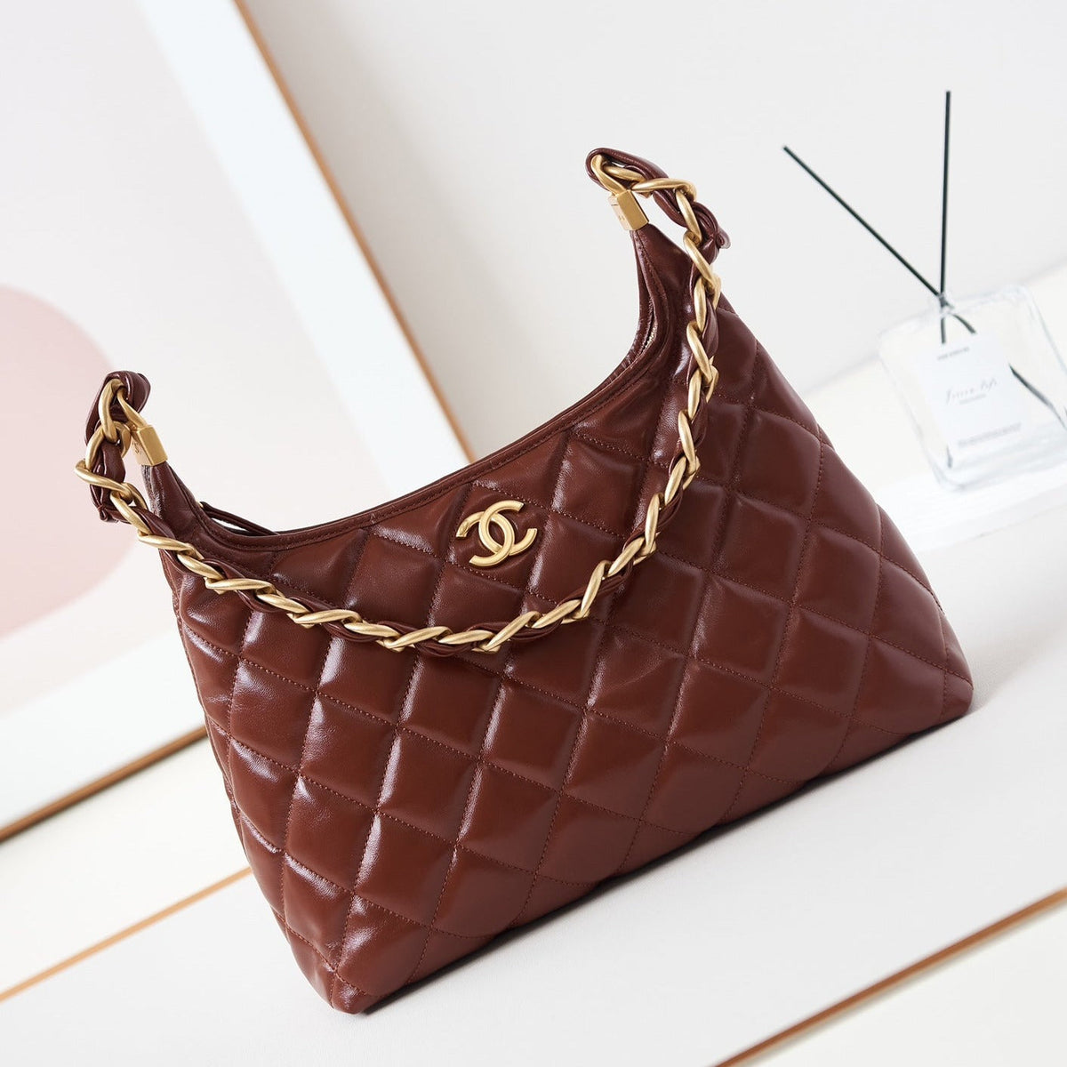 24A HOBO BAG CALFSKIN GOLD HARDWARE
