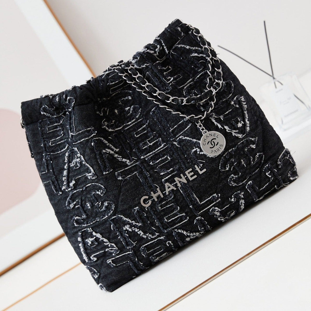 24A C*C 22 HOBO BAG DENIM SILVER HARDWARE