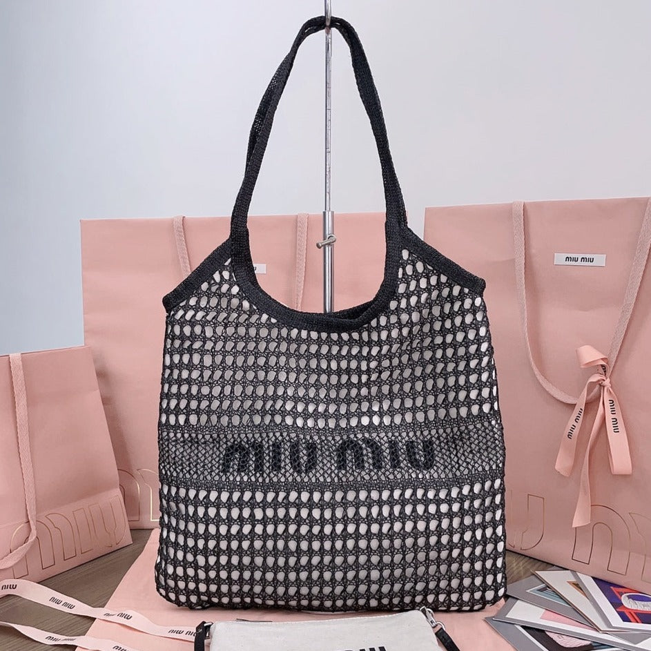 IVY TOTE BAG WOVEN FABRIC LINEN