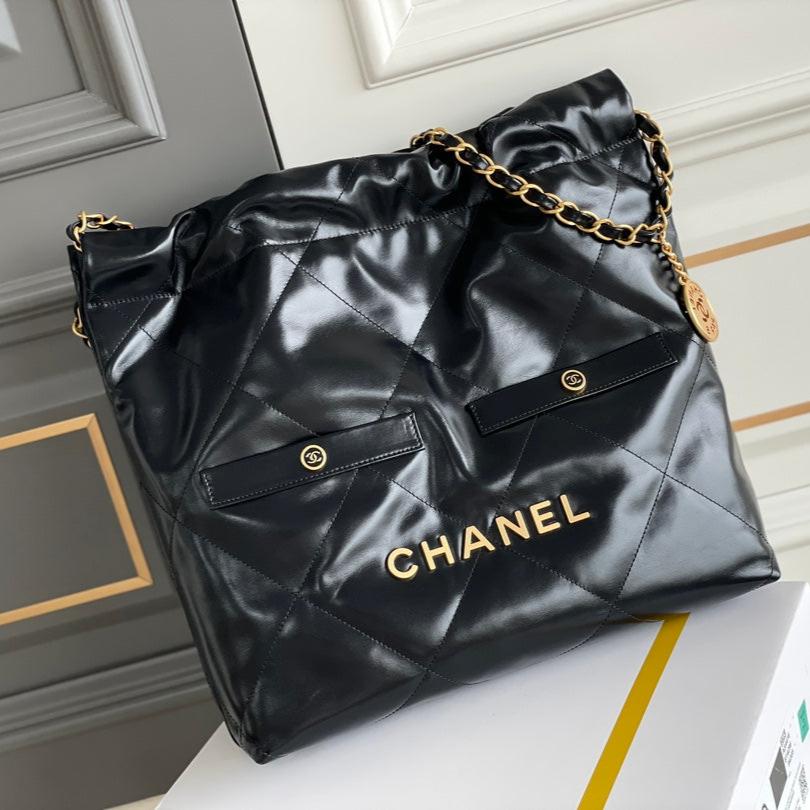 24K C*C Hobo Bag Lambskin Gold Hardware