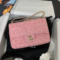25C Flap Bag Polka Dot Sequin Calfskin