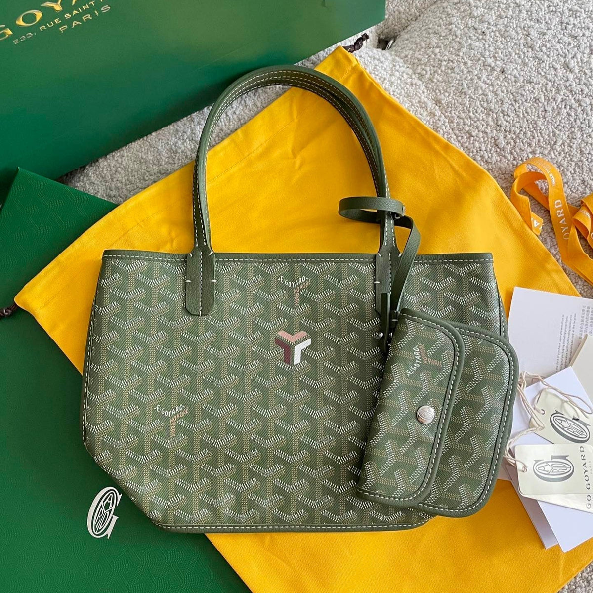 ANJOU BAG G*yardine CANVAS CALFSKIN