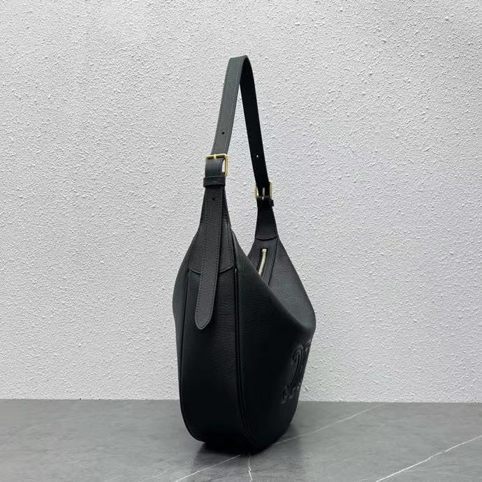 C*line Héloïse Bag Triomphe Black Grain Calfskin