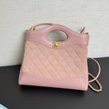 C*C 31 Mini Shopping Bag 23cm Pink Suede Calfskin
