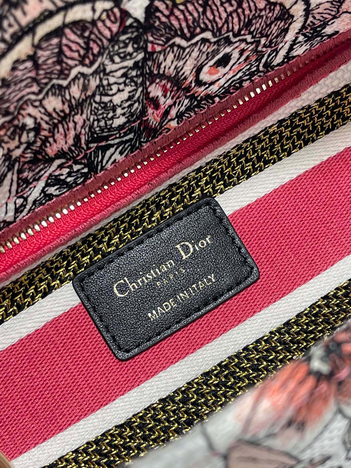 C*D Colorful Butterfly 24 Lady D*or Bag Canvas