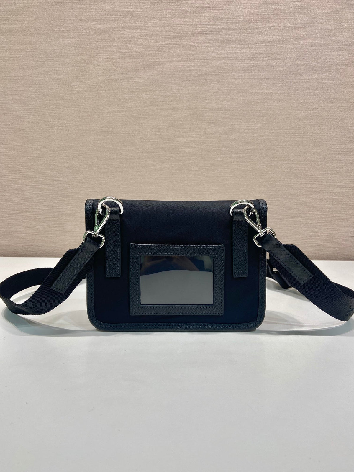 Pr*da 2026 Smartphone Case 18cm Black Re-Nylon