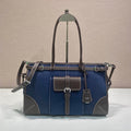 Pr*da 2026 Bonnie Bag Denim Leather