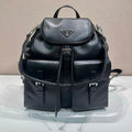 Pr*da 2026 Backpack 39cm Black Lambskin