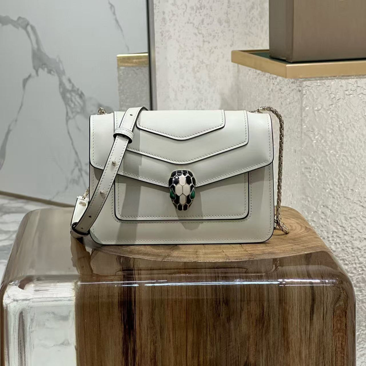 B*V*L Serpenti Forever Shoulder Bag Calfskin GHW