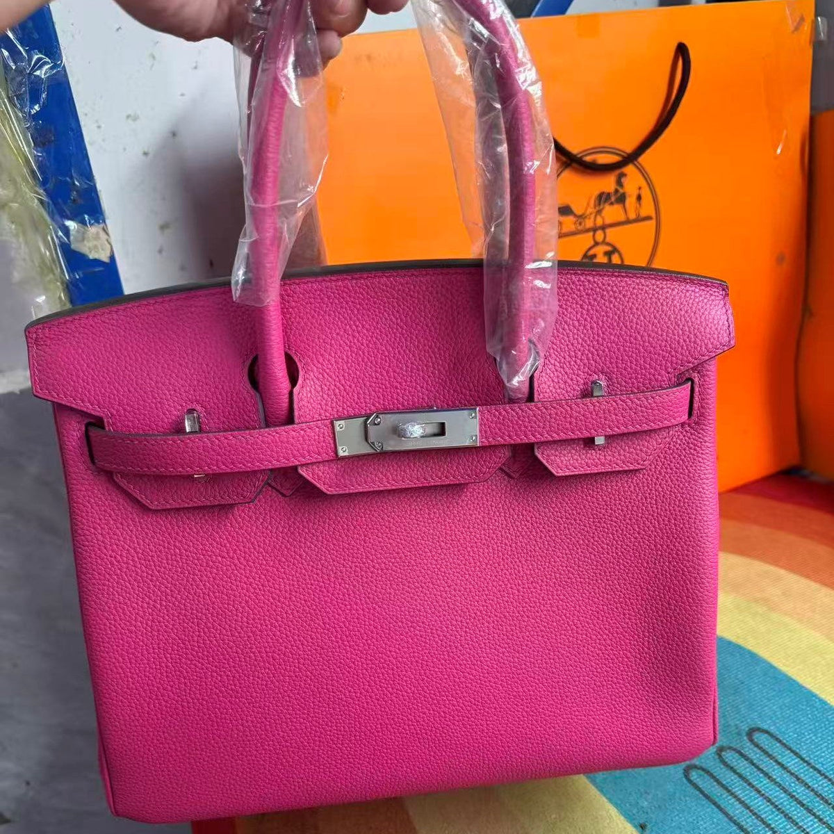 H*M Birkin 25 Hot Pink Togo Silver Hardware (Need 25 days to prepare goods)