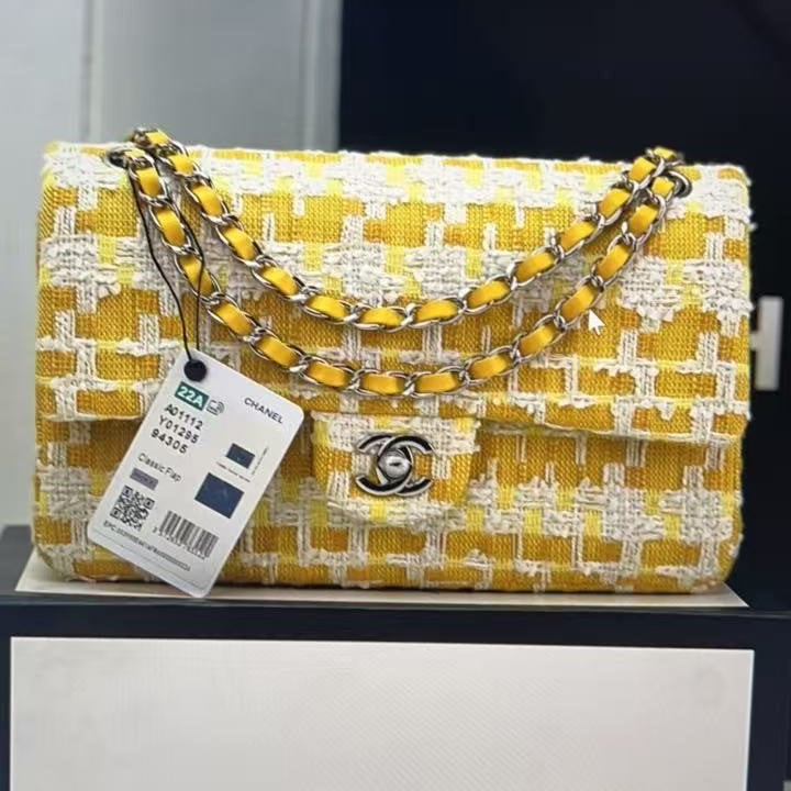C*C Spring Summer 2026 Classic Flap Bag Tweed