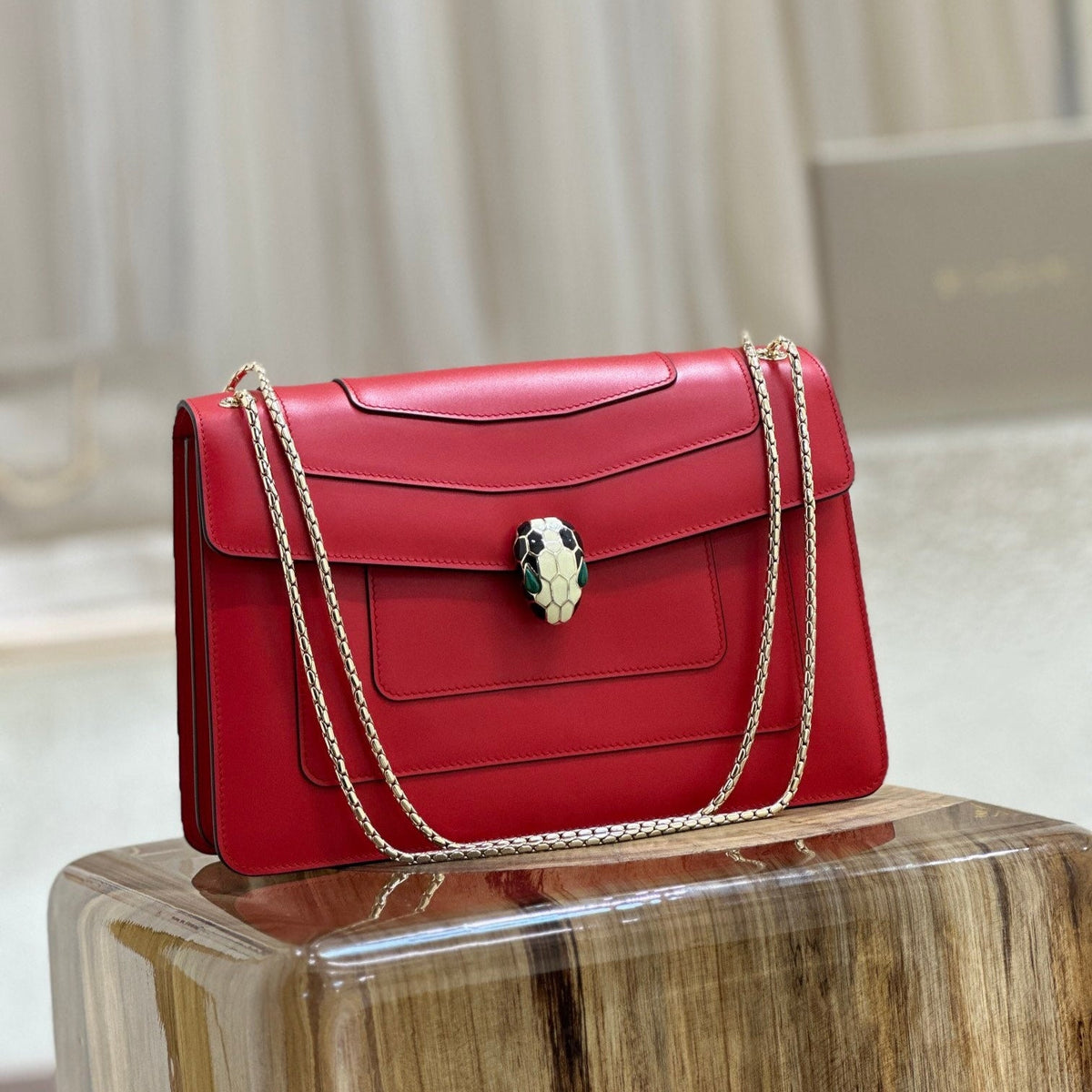 B*V*L Serpenti Forever Shoulder Bag Cowhide GHW