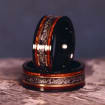 Hawaiian Koa Meteorite Core 8mm Band