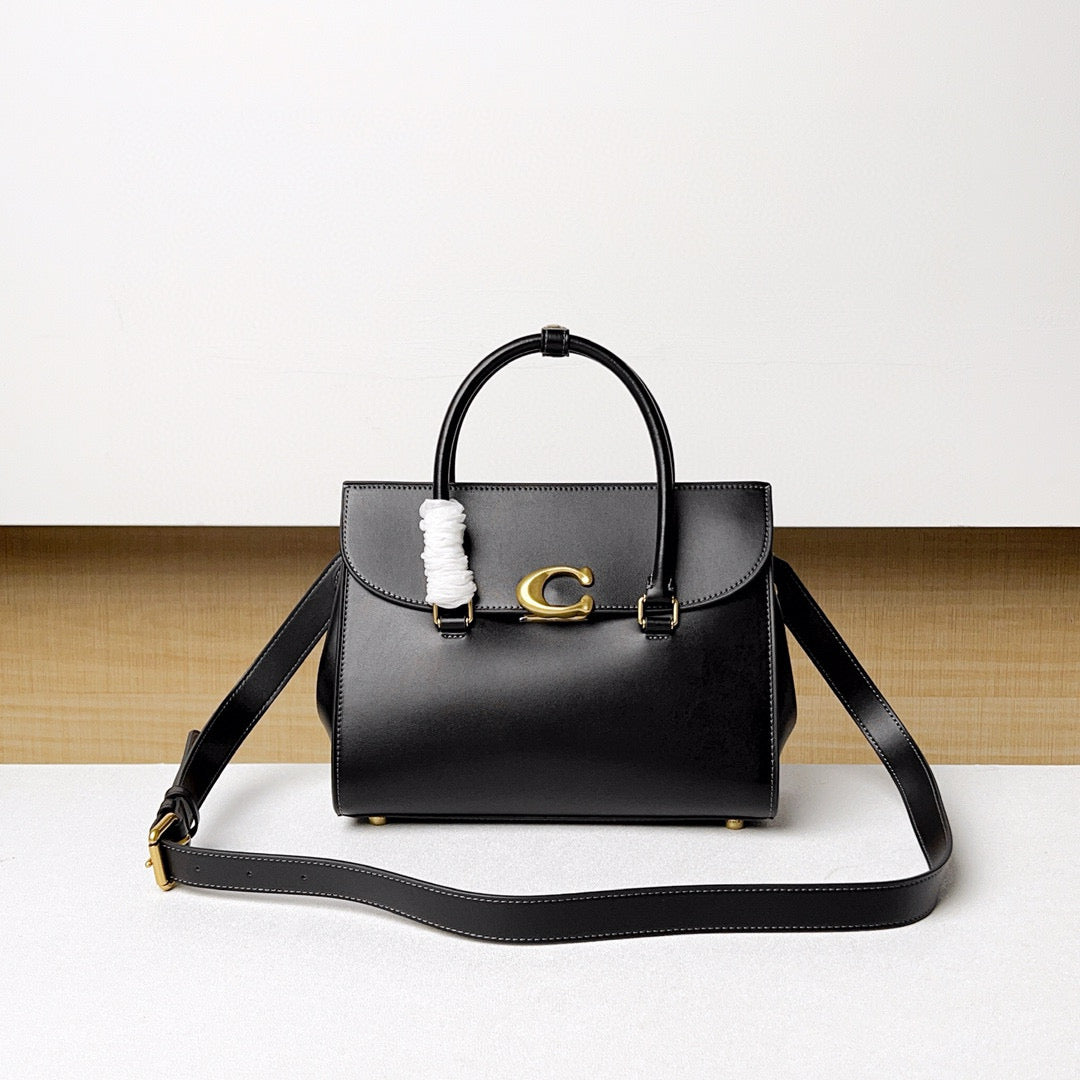 C*ach Broome Carryall 30 Black Calfskin