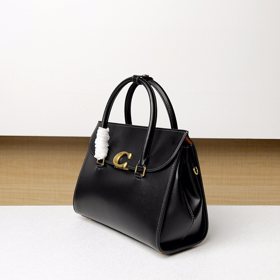 C*ach Broome Carryall 30 Black Calfskin