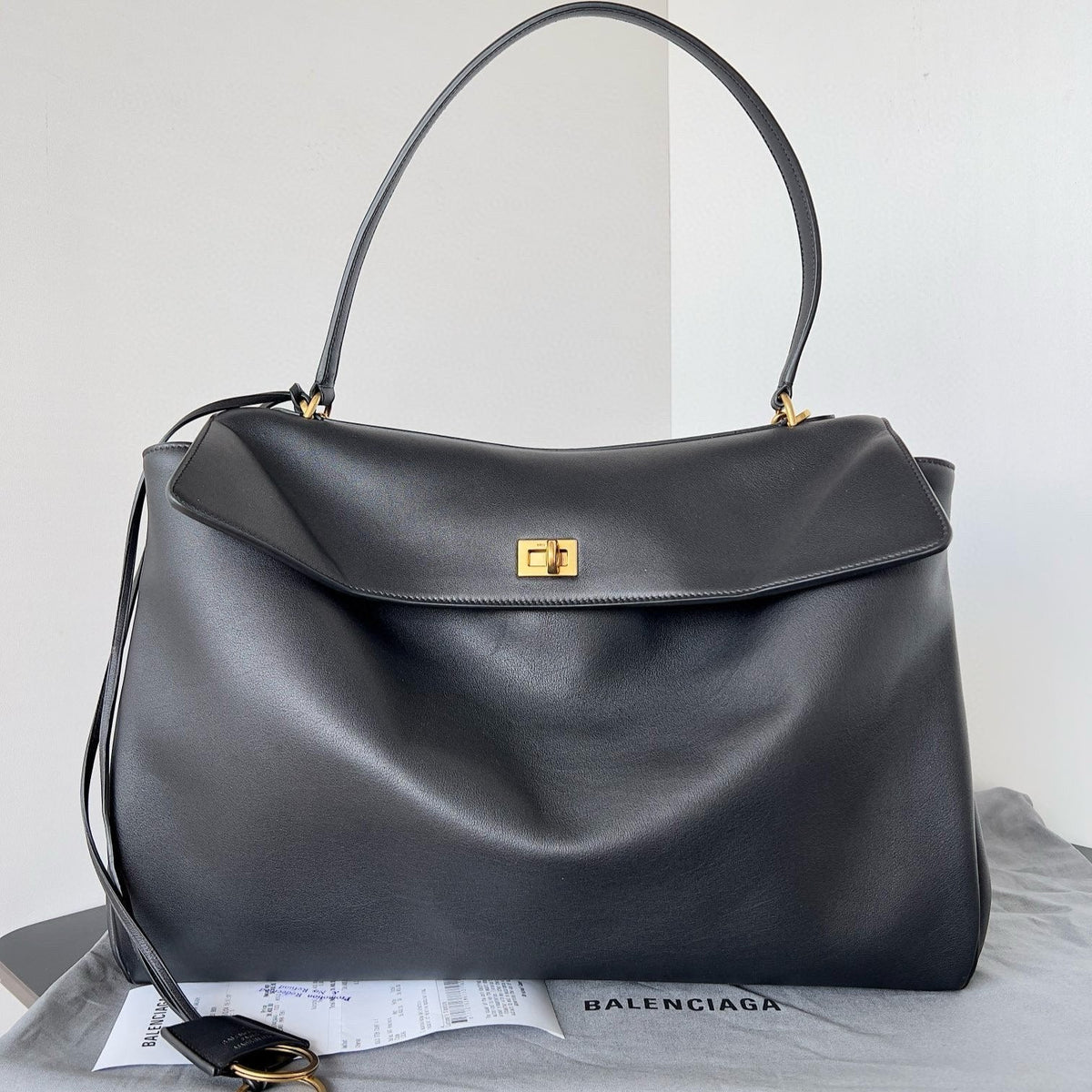 Balencia Tote Bag Calfskin Gold Hardware