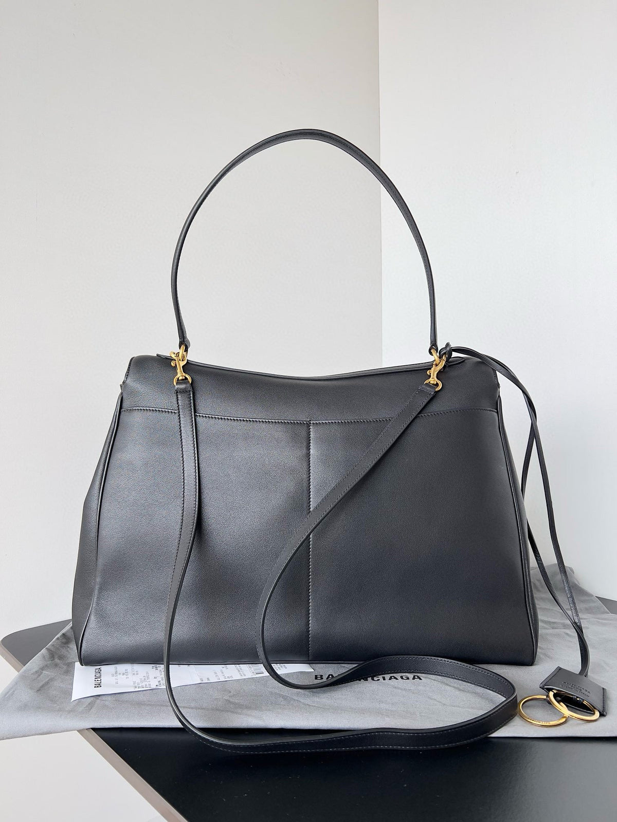 Balencia Tote Bag Calfskin Gold Hardware