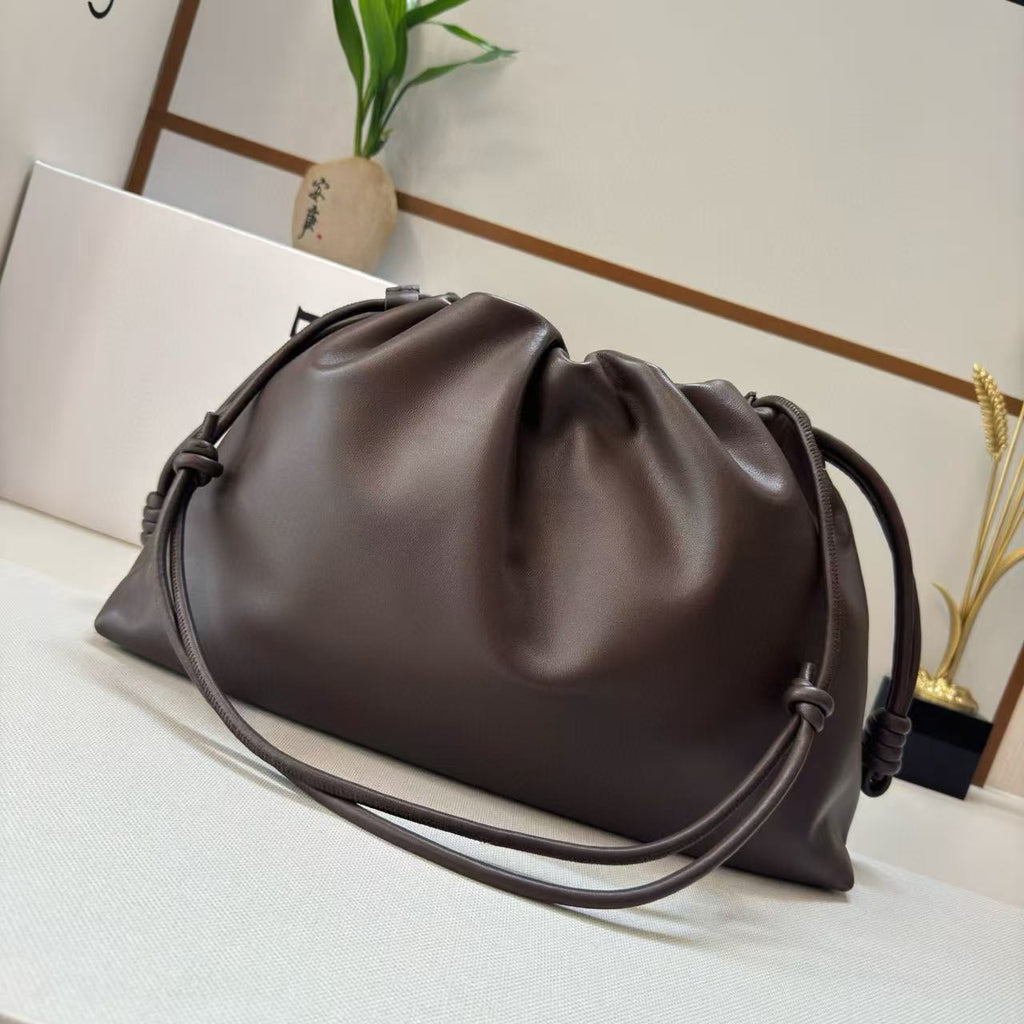 L*ewe Flamenco Purse 41 Bag Dark Brown Nappa Lambskin