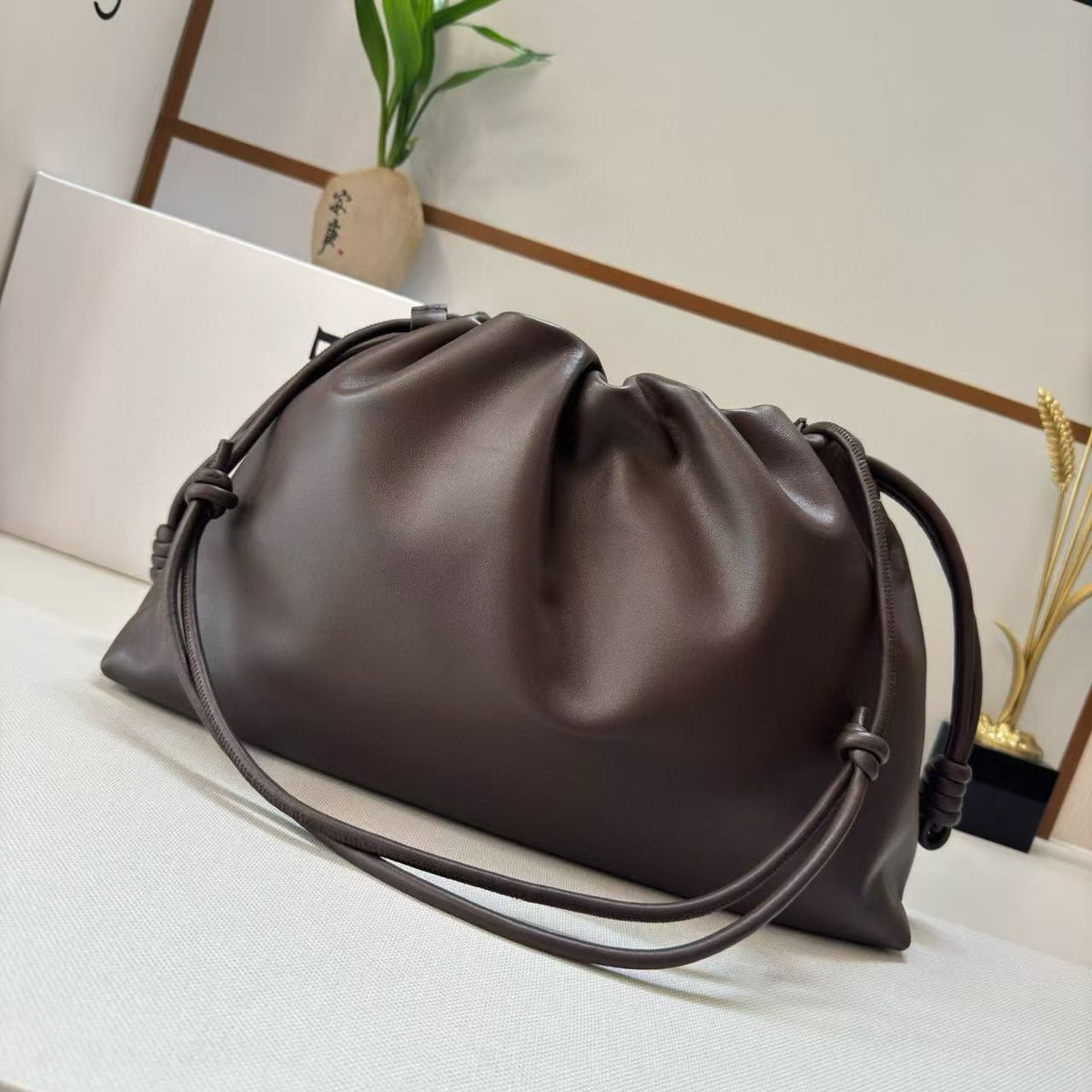 L*ewe Flamenco Purse 41 Bag Dark Brown Nappa Lambskin