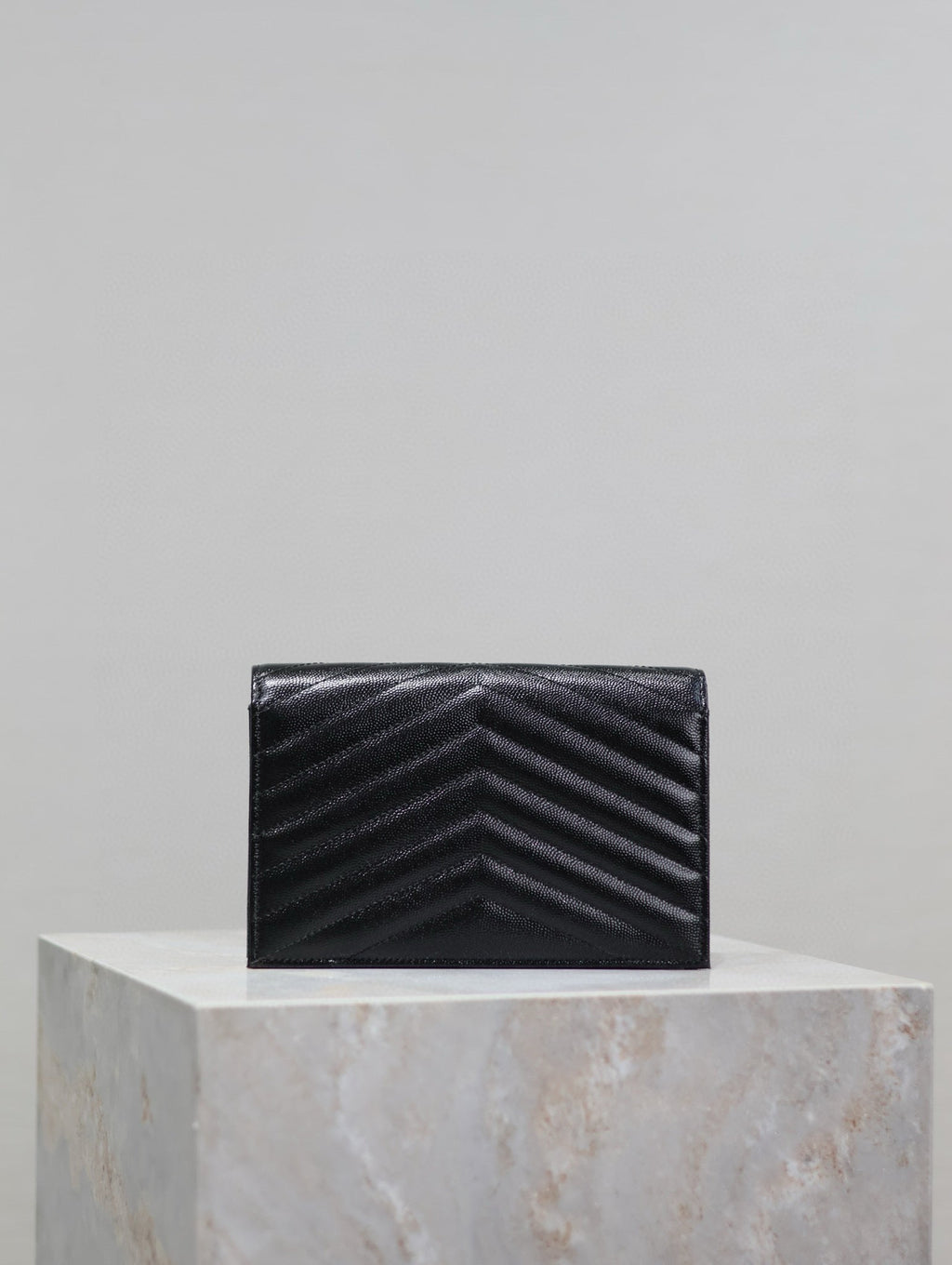 Y*S*L WOC Small Envelope Bag 19cm Black Caviar GHW