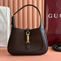 G*cci 25 Jackie Bag Dark Brown Grain Leather