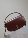 Y*S*L 2025 Voltaire 24cm Burgundy Gold Calfskin