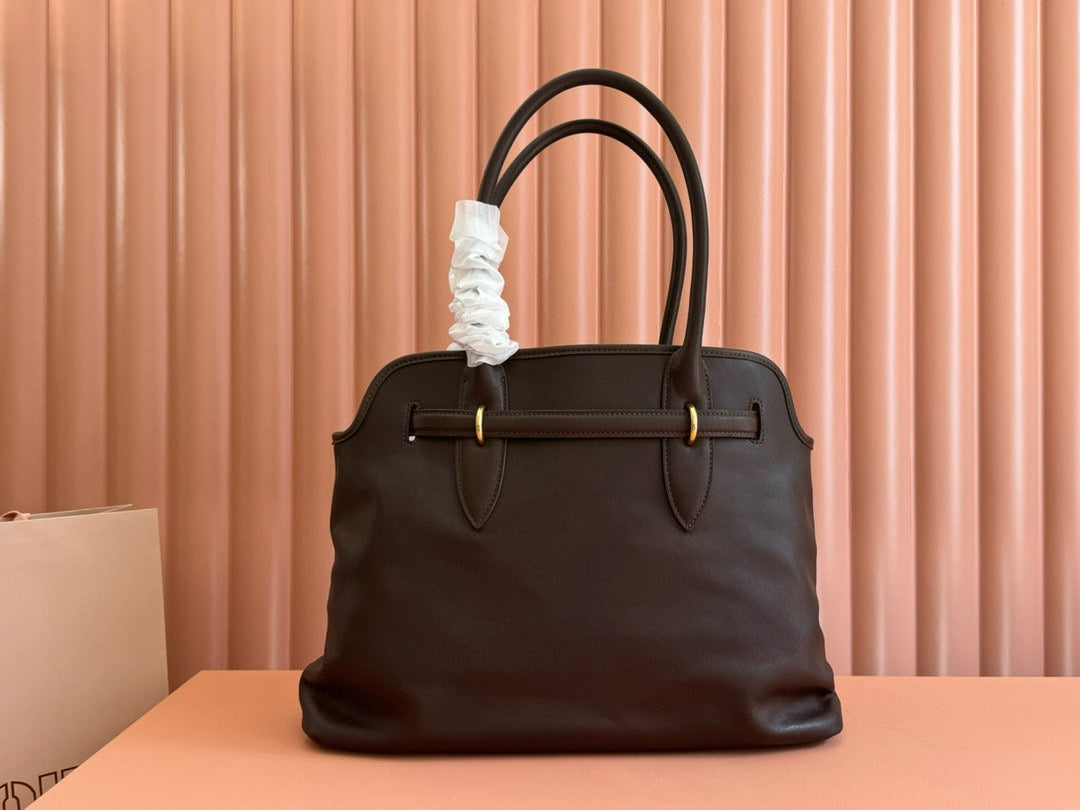 M*u*M*u 2025 Adventure Bag Chocolate Nappa Leather