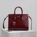 Y*S*L 2025 Sac De Jour Nano Bag 22cm Merlot Red Leather