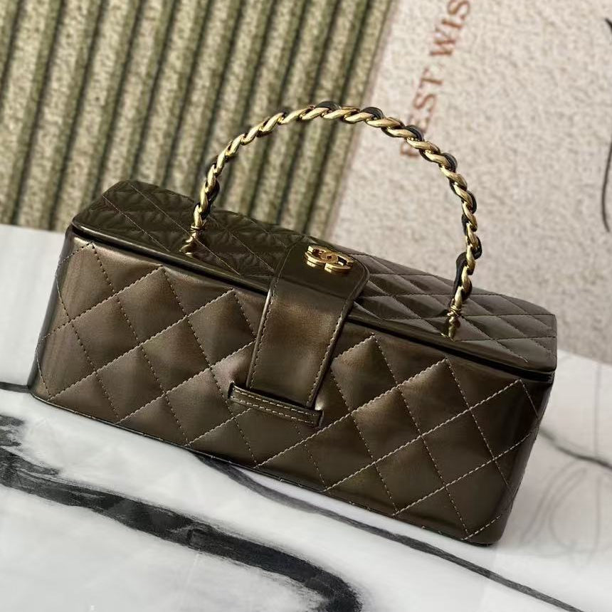 Ch*nel 2025 Vanity Bag Leather