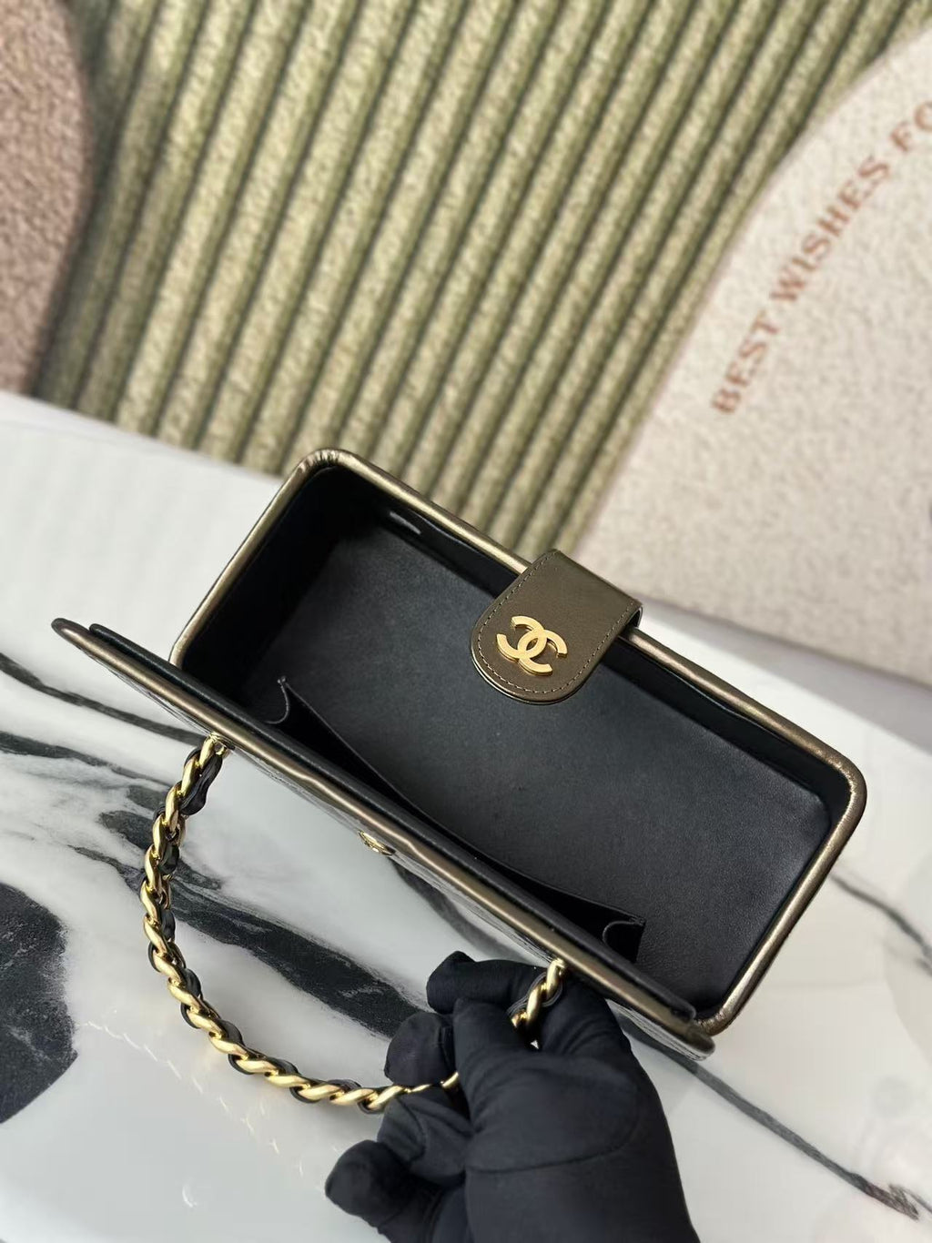 Ch*nel 2025 Vanity Bag Leather