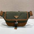 Pr*da 2025 Belt Bag Musk Green mix Cocoa Recycled Polyamide