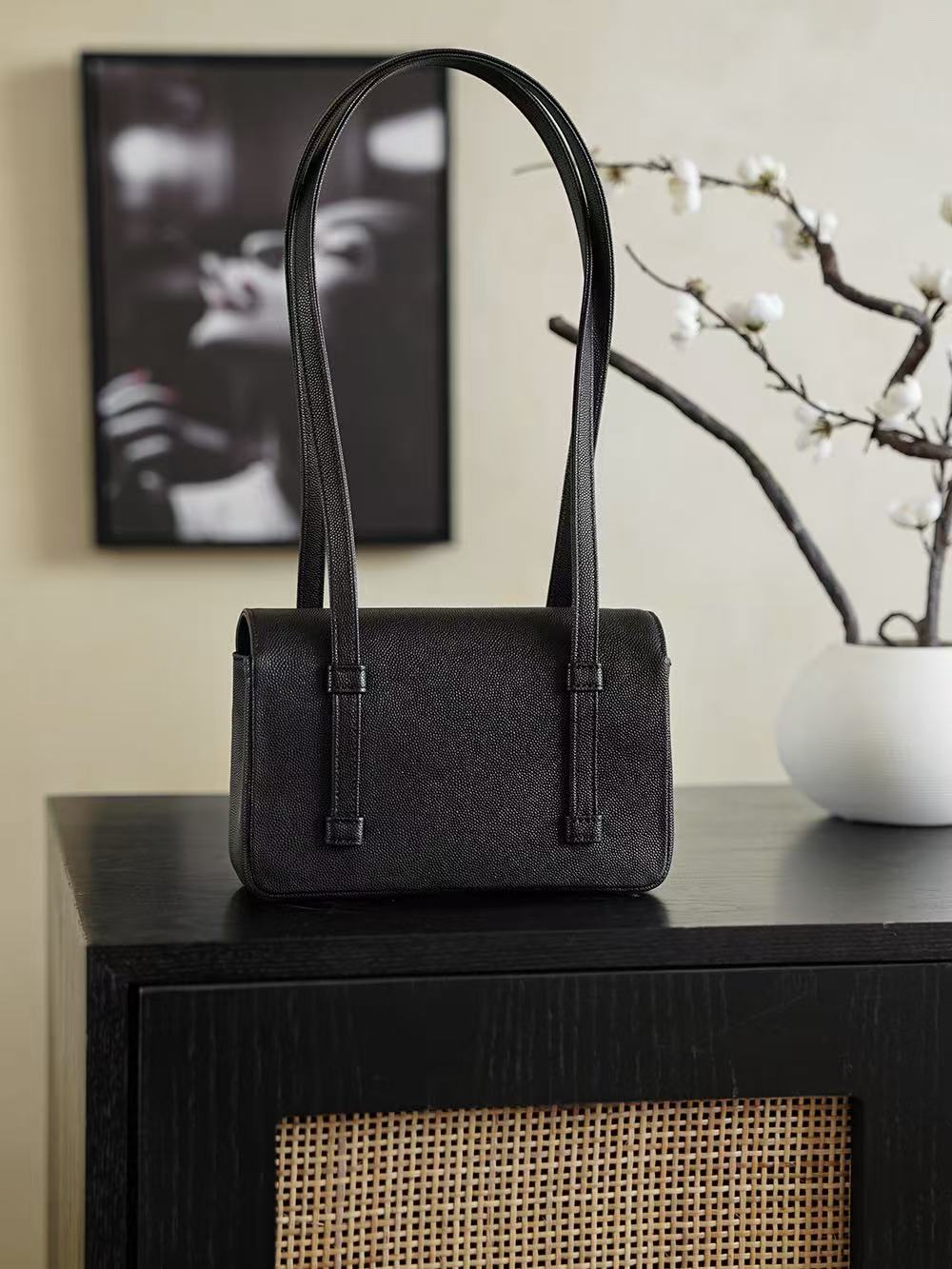 Ch*nel 2026 Bag Grained Shiny Calfskin