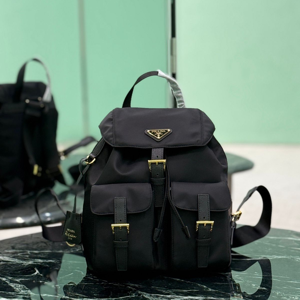 Pr*da Re-Edition 1978 Small Backpack Black Re-Nylon