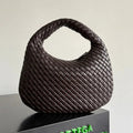 B*ttega V*neta Shoulder Bag 35cm Brown Intrecciato Leather