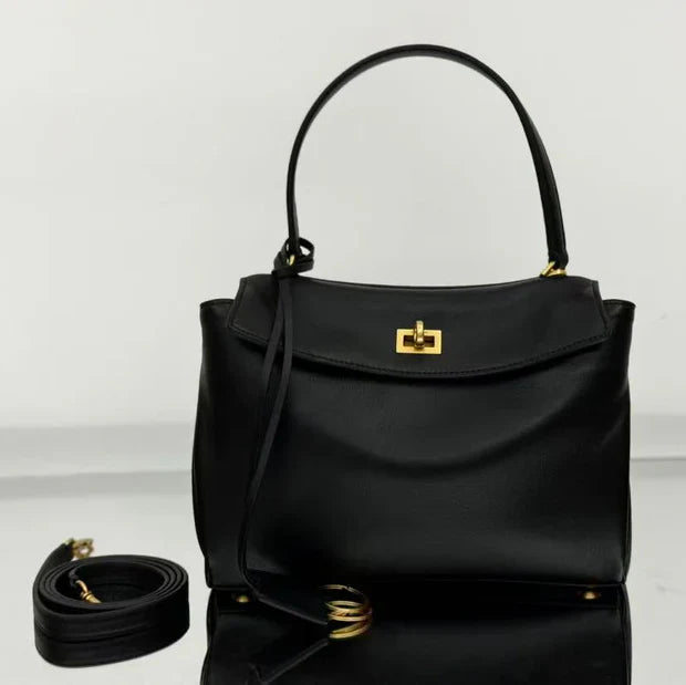 B*lenciaga Rodeo Bag Calfskin Gold Hardware
