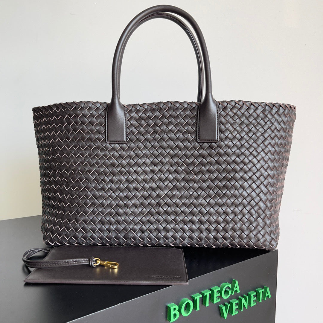 B*V 2026 Cabat Tote Bag Intreccio Leather