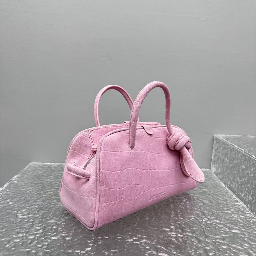 J*cquemus Le Petit Turismo 26cm Pink in Cowhide