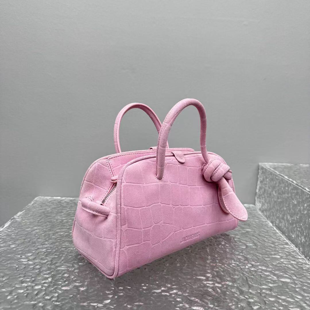 J*cquemus Le Petit Turismo 26cm Pink in Cowhide