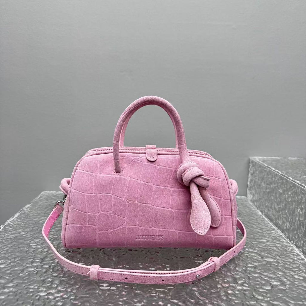 J*cquemus Le Petit Turismo 26cm Pink in Cowhide