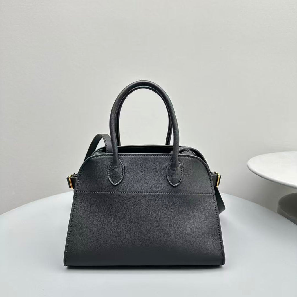 The R*w Margaux 26cm Black Calfskin With Gold Hardware