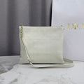 C*D 26s Trianon Bag with Chain White Lambskin